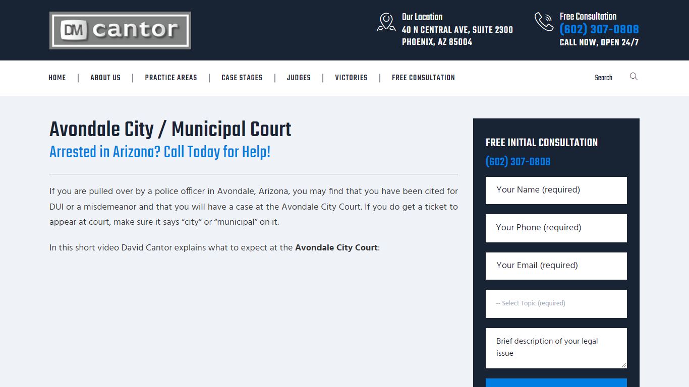 Avondale City / Municipal Court - Avondale, AZ - DM Cantor